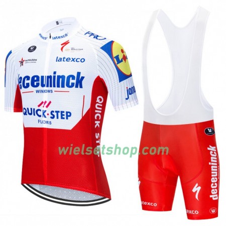 Fietskleding (Fietsshirt + Korte Koersbroek) 2020 Deceuninck-Quick-Step N003